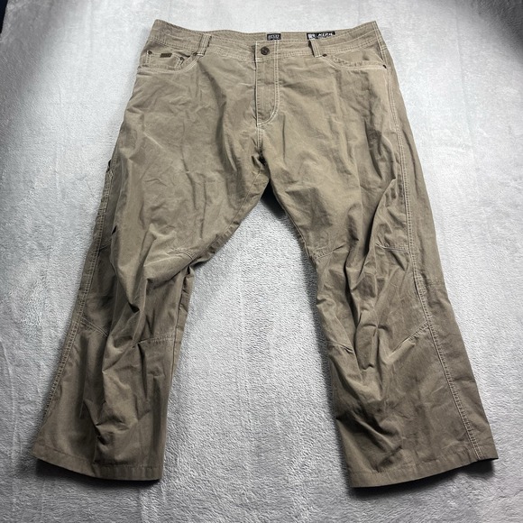 KUHL Revolvr Pants Brown Vintage Patina Dye Hiking Outdoor Pants Men Size 40x26* - Picture 1 of 12